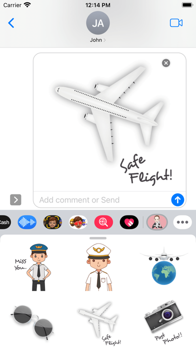 Screenshot #2 pour Flight Attendant Crew Stickers