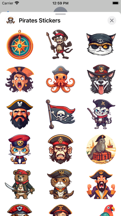 Screenshot #2 pour Pirates Sticker Pack