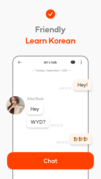 DaTalk - Chat, Korean Friends Screenshot