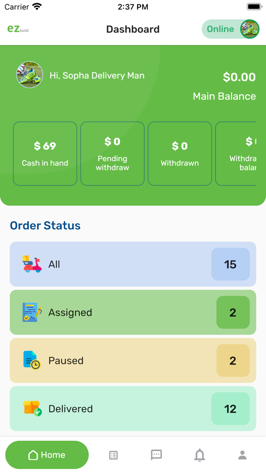 #1. EZ Build Deliveryman (iOS) 来自: Theom Buntheoun