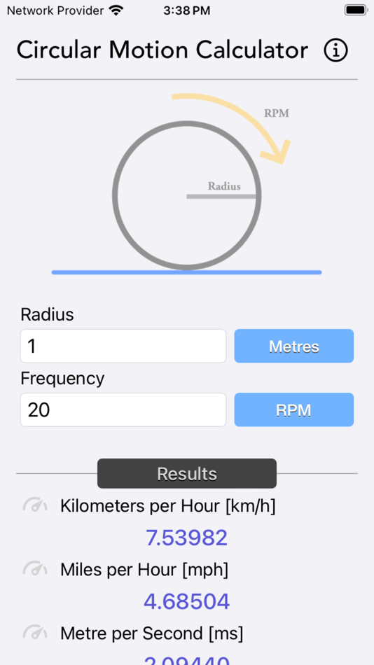 Circular Motion Calculator - 1.2 - (iOS)