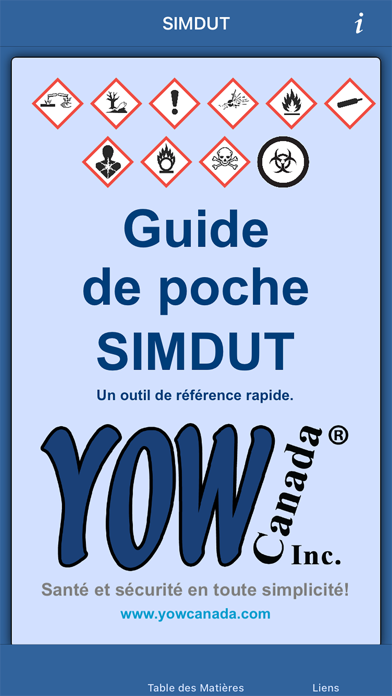 Screenshot #1 pour SIMDUT - Guide de poche