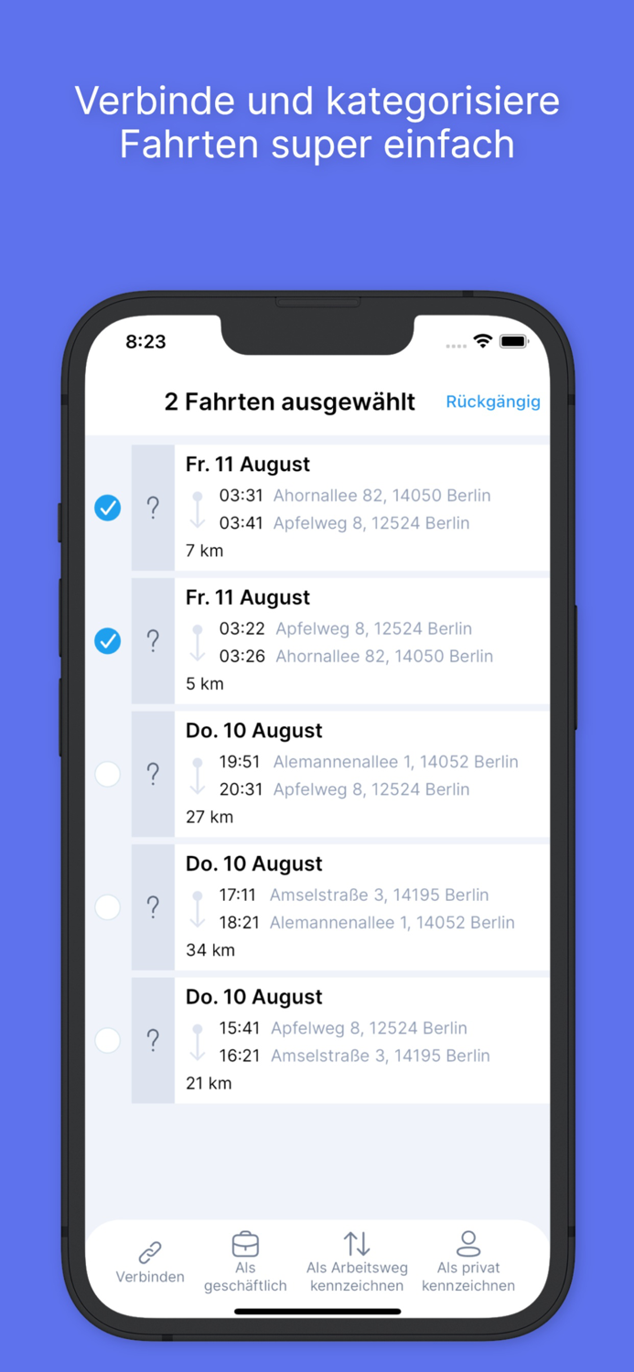 AutoLogg Fahrtenbuch 2.0