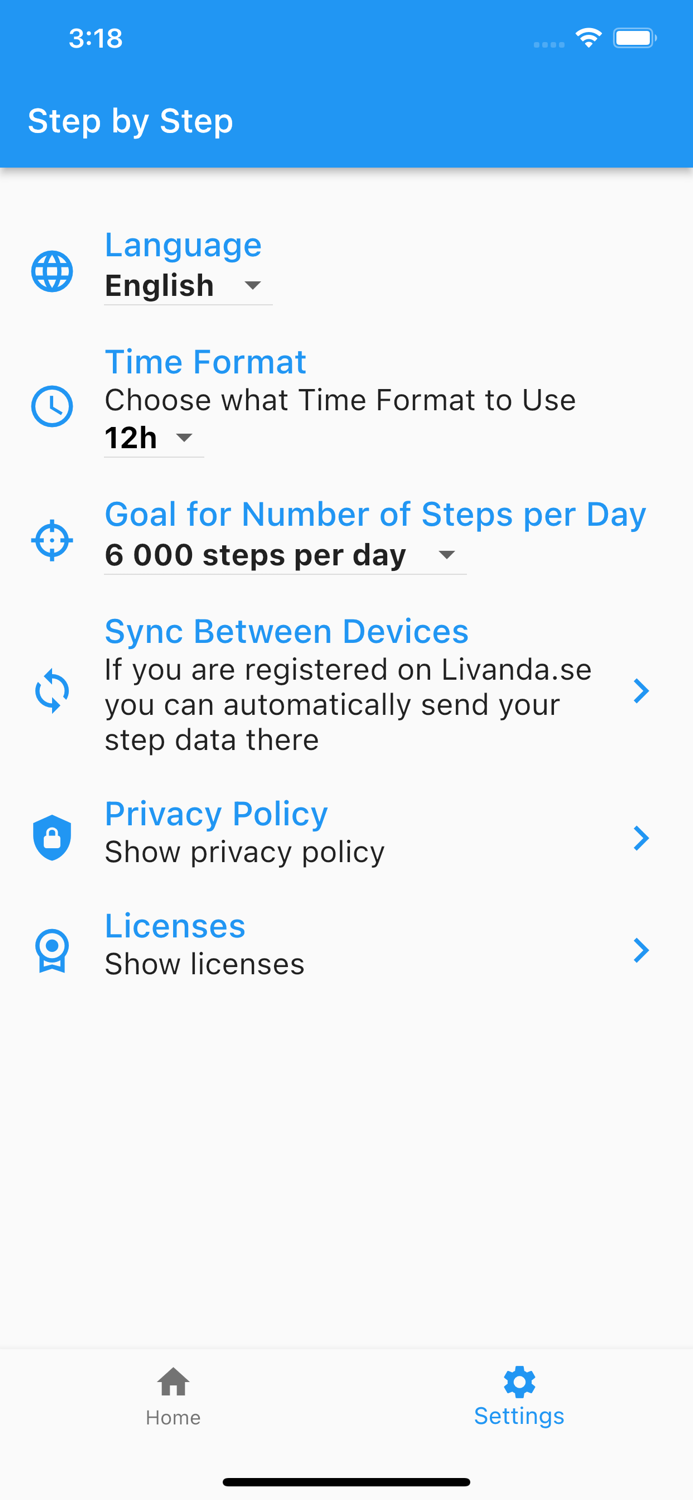 Pedometer Step by Step