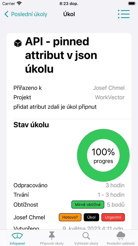 #5. WorkVector Task Logger (iOS) By: JchSoft s.r.o.