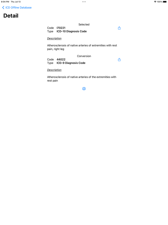 Screenshot #6 pour ICD Offline Database