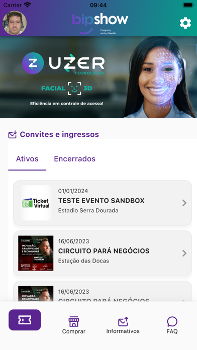 BipShow-Ingressos para Eventos Screenshot