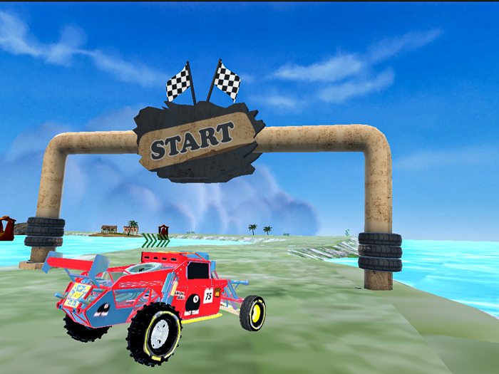 Buggy Racing on Beach 3D