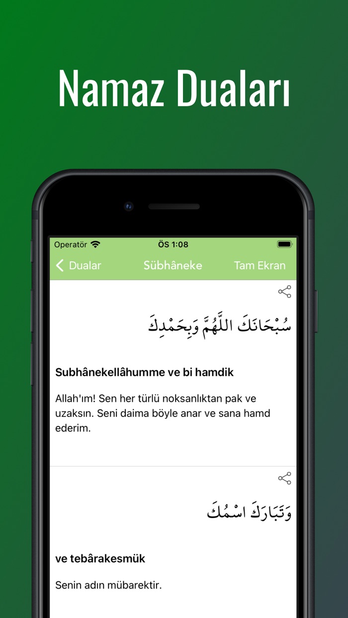 Namaz Sure ve Duaları Sesli