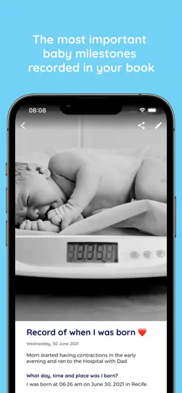 Game screenshot My Baby Book - Record App apk