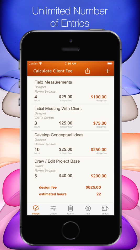 #7. Design Fee (iOS) 由: John Lein