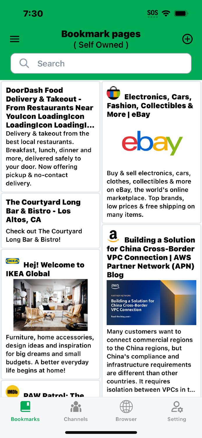 Page Org - manage bookmarks