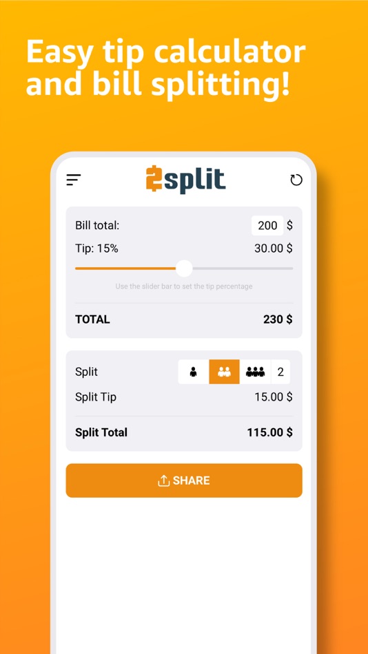 #3. 2split - Tip Calculator (iOS) 由: LaevoGroup