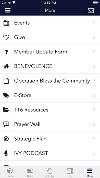 Ivy Baptist Church Screenshot