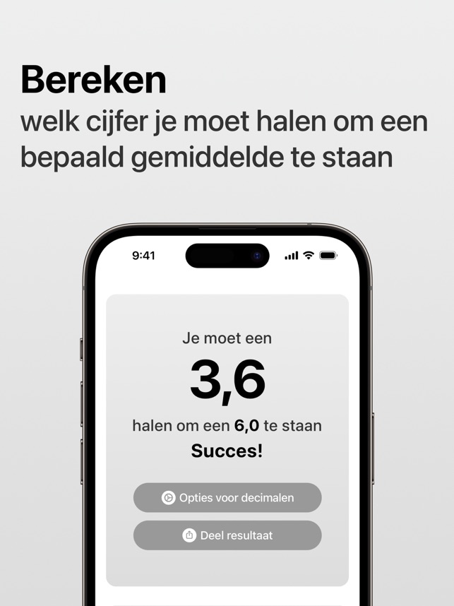 Welk Cijfer Moet Ik Halen? In De App Store