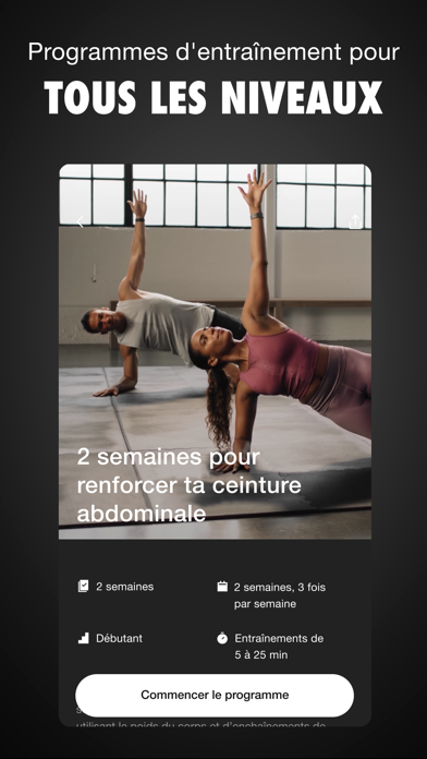 Screenshot #3 pour Nike Training Club : fitness