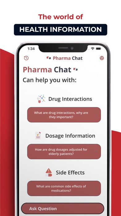 Pharma AI - ChatBot Screenshot