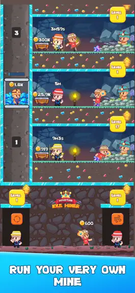 Game screenshot Idle Mountain Miner Game apk