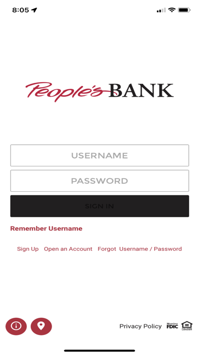 People’s Mobile Banking Screenshot