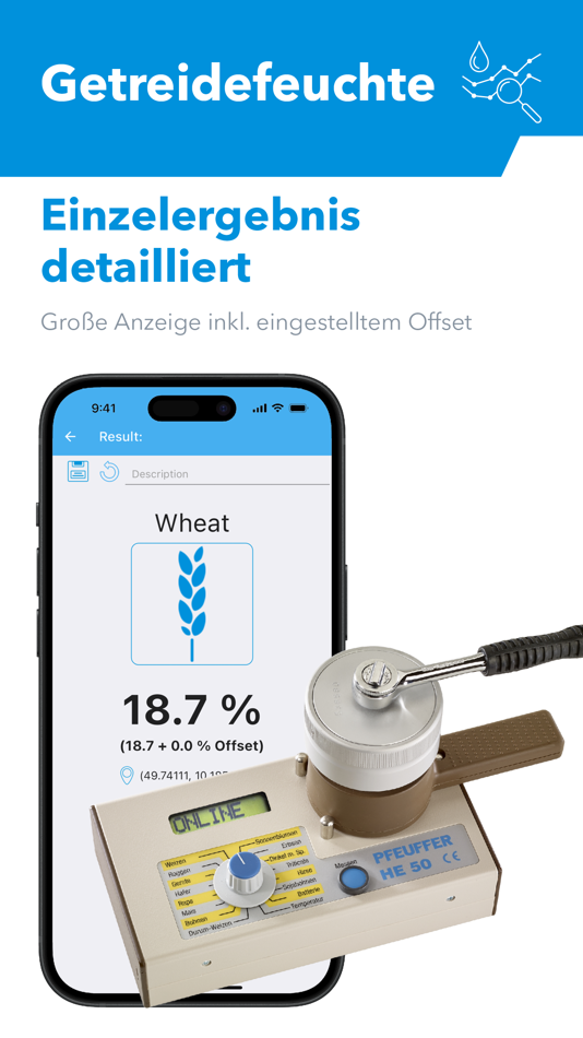 #5. HE 50 Getreidefeuchte (iOS) 由: Pfeuffer GmbH