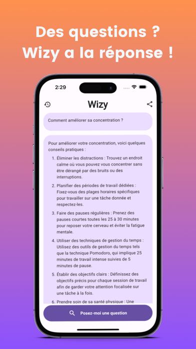 Wizy AI Screenshot 3 - AppWisp.com Wizy AI Screenshot 3 - AppWisp.com