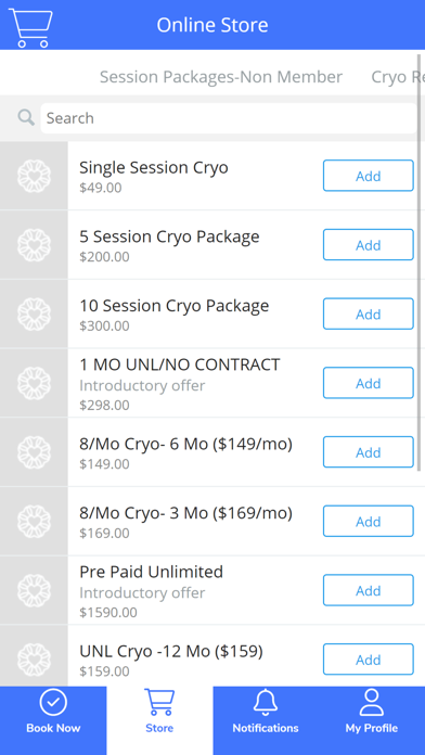 Cryo Recovery and Wellness Screenshot