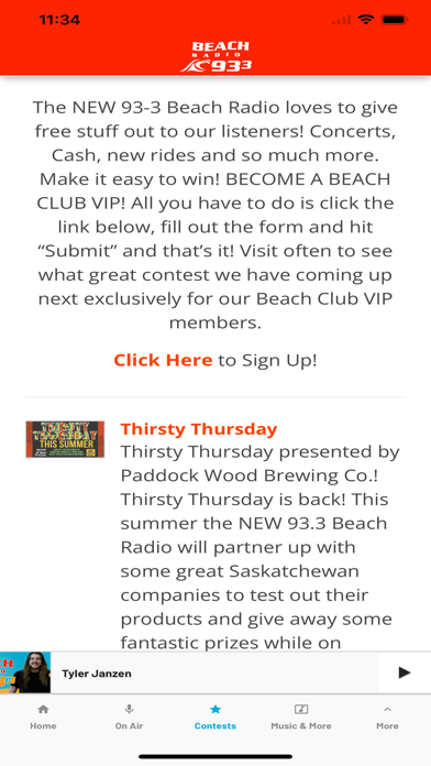 93.3 Beach Radio Screenshot