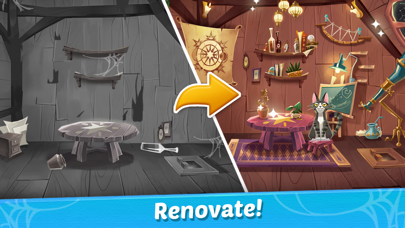 Witch & Cats – Cute Match 3 Screenshot