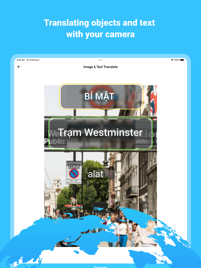 Camera Image Machine Translate