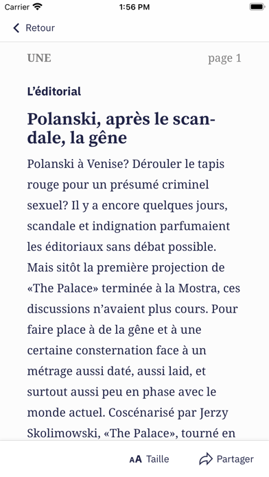 Screenshot #2 pour Tribune de Genève, le journal