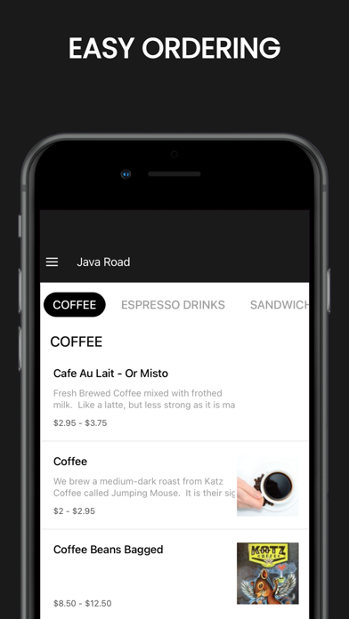 Java Road Espresso Bar & Cafe Screenshot