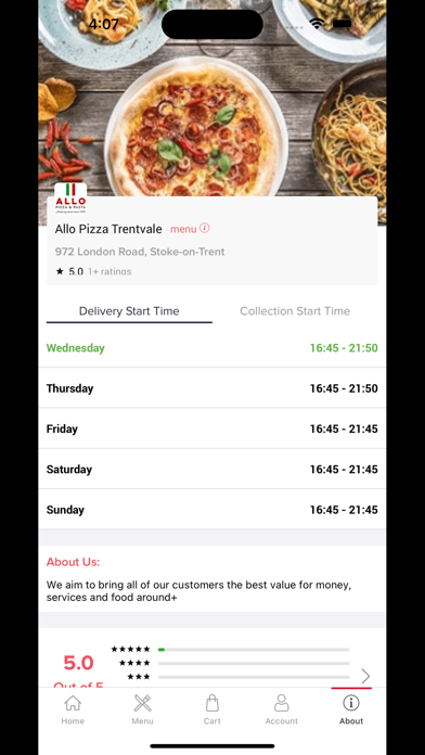 Allo Pizza Trentvale Screenshot