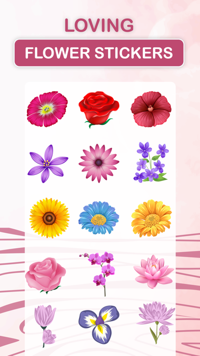 Loving Flower Stickersのおすすめ画像4