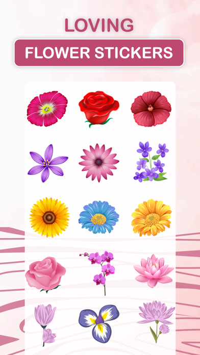 Loving Flower Stickers Screenshot