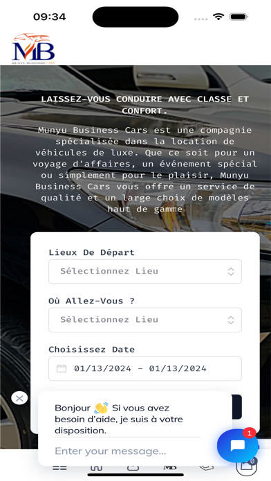 Munyu Business Cars Screenshot