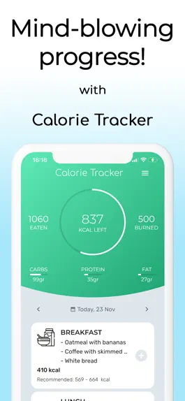 Game screenshot Calorie Tracker - Colibri mod apk