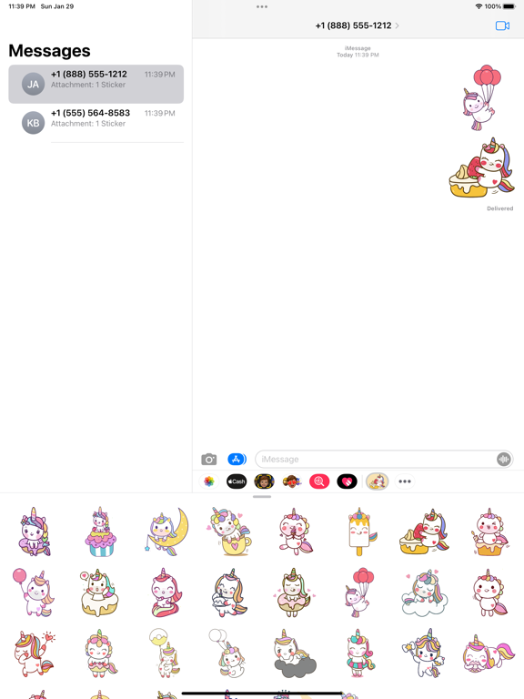 Screenshot #4 pour Naughty Unicorn Stickers