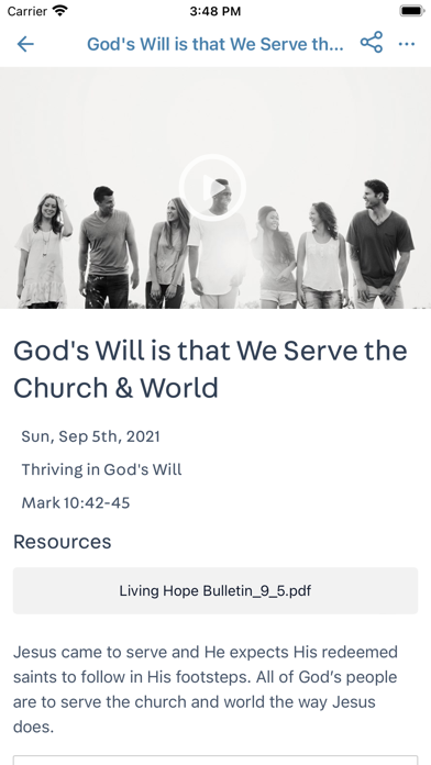 Living Hope Baptist Screenshot