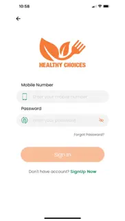 healthy choices bh iphone screenshot 2