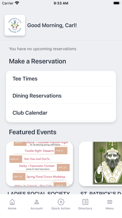 Traverse City Golf & CC App Screenshot