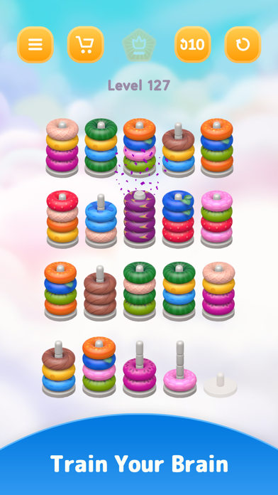 Color Sort 3D — Hoop Puzzleのおすすめ画像6