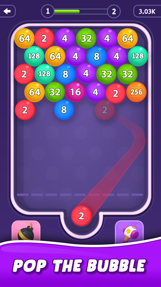 #1. Bubble Merge - 2048 (iOS) 由: Jaymin Sorathiya