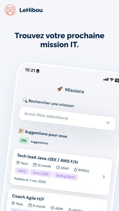 LeHibou - Freelance IT Screenshot