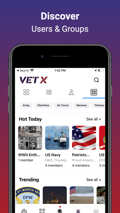 VetX Military Community Screenshot