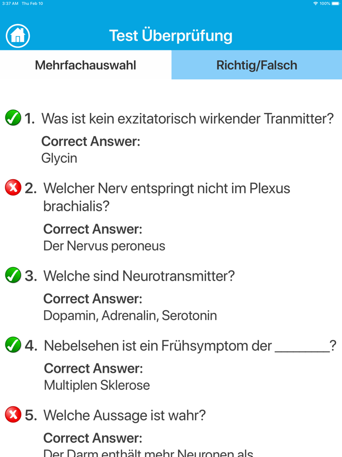 Nervensystem Quiz