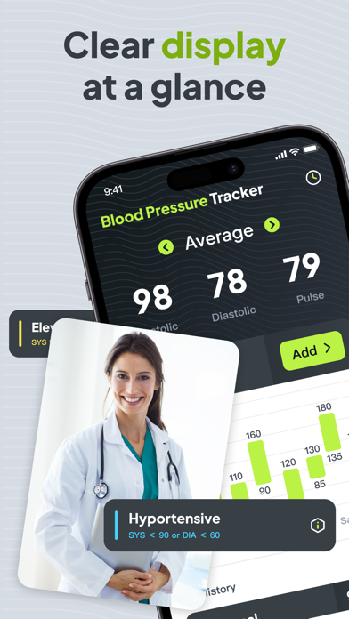 Screenshot #1 pour Blood Pressure Tracker - Ease