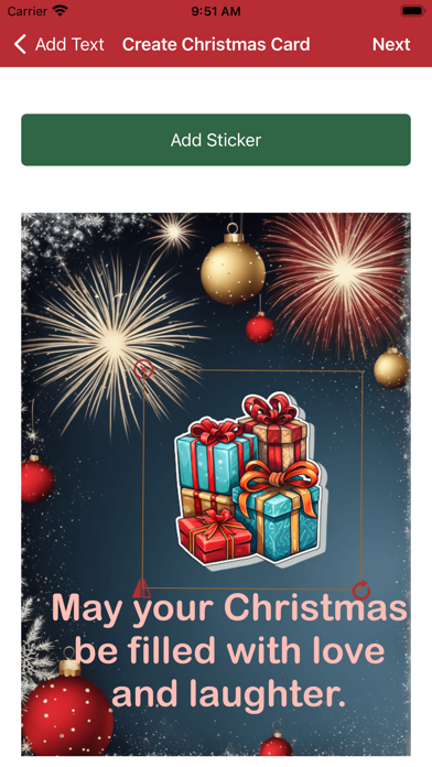Christmas and New Year Cards Screenshot