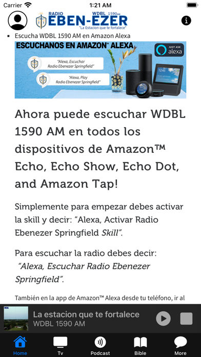 Radio Ebenezer Springfield Screenshot