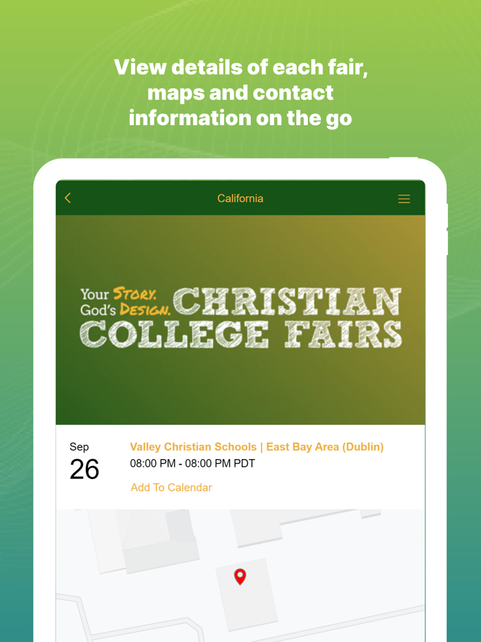 Christian College Fairs App