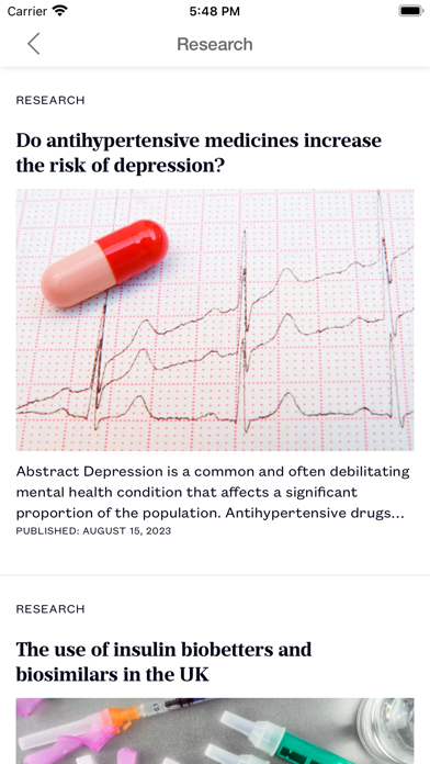 Pharmaceutical Journal Screenshot